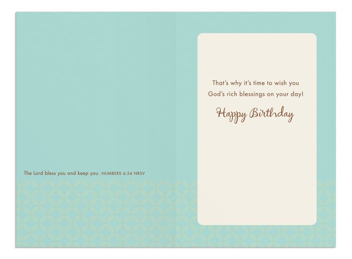 Birthday - Uncle - A Special Blessings - 1 Greeting Card