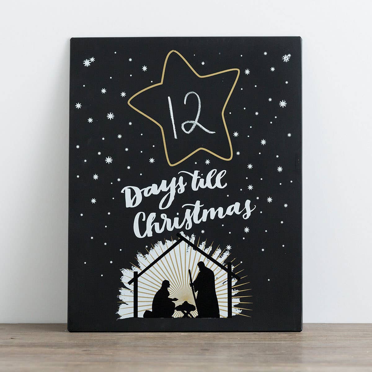 Days till Christmas - Nativity Countdown Plaque