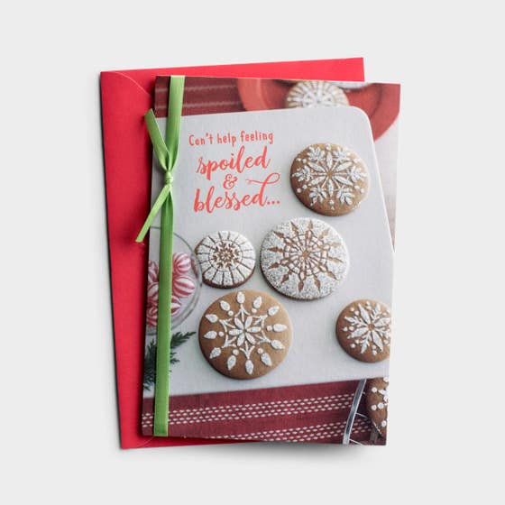 Christmas - Grandparents - Spoiled & Blessed - 1 Premium Card