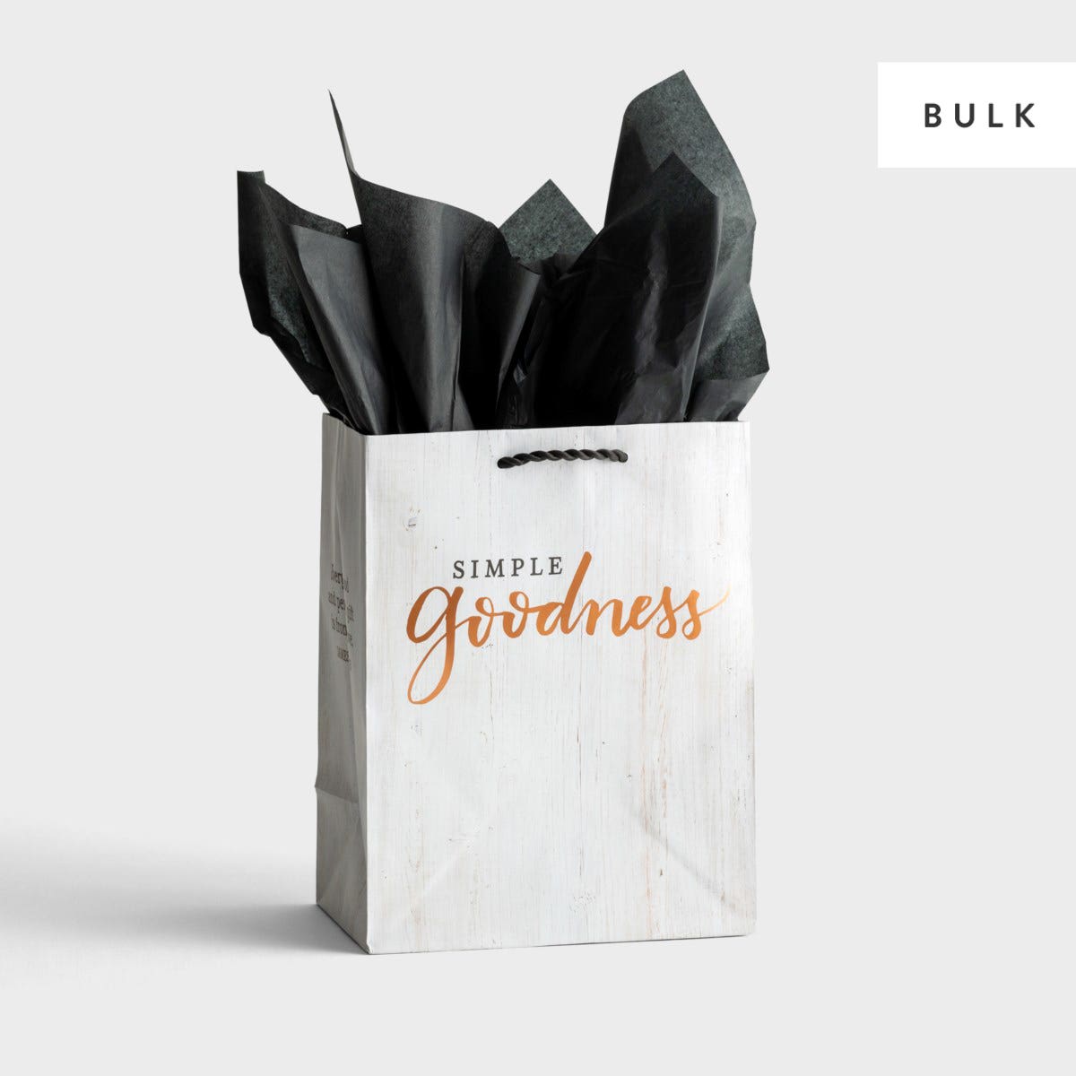 Simple Goodness - Medium Gift Bag with Tissue Paper - 130 Bags - Bulk Discount