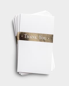 Thank You - The Lord Bless You - 10 Premium Note Cards - Blank
