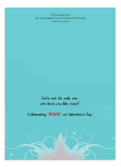 Valentine's Day - Grandson - Love You Like Crazy - 1 Greeting Card