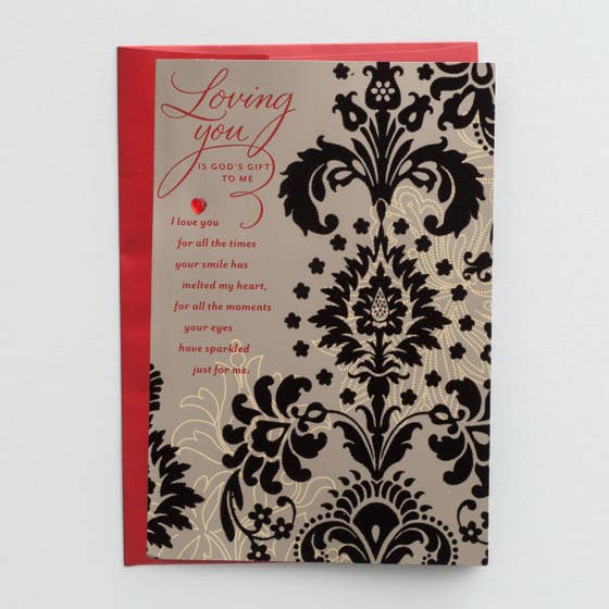 Valentine's Day - Husband - Loving You - 1 Greeting Card