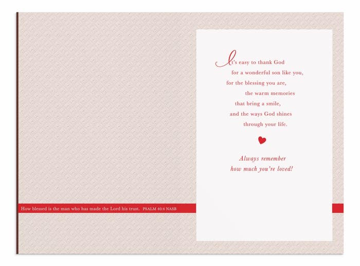 Valentine's Day - Son - God Shines Through You - 1 Greeting Card