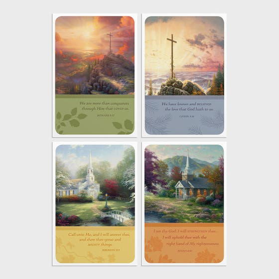 Thomas Kinkade - Encouragement - 12 Boxed Cards, KJV