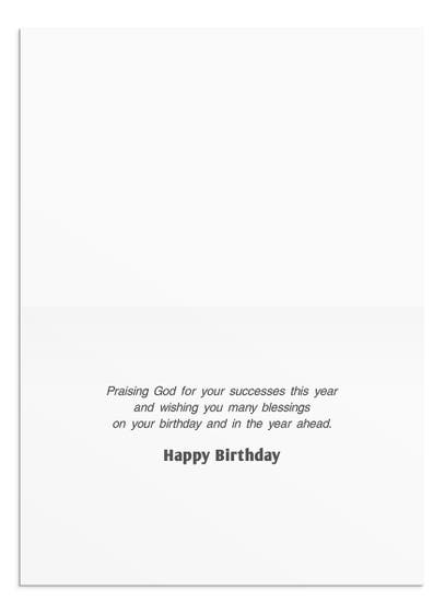 Birthday - Blessed Is the Man - 12 Boxed Cards