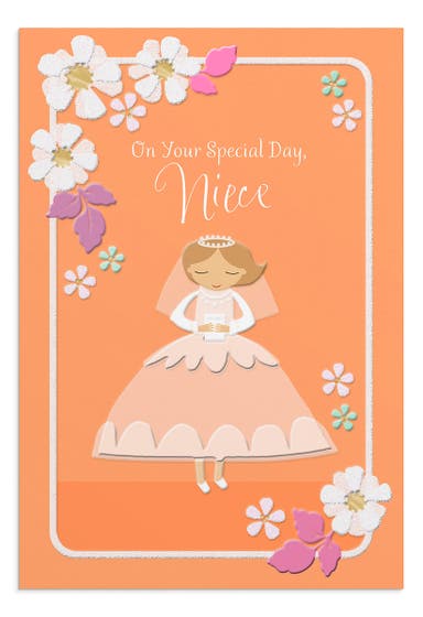 Communion - Niece - Special Day - 1 Greeting Card