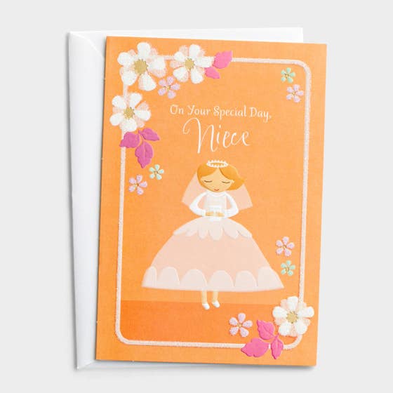 Communion - Niece - Special Day - 1 Greeting Card
