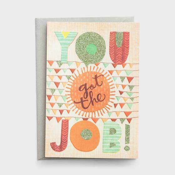 Congratulations - You Got the Job - 1 Premium Card