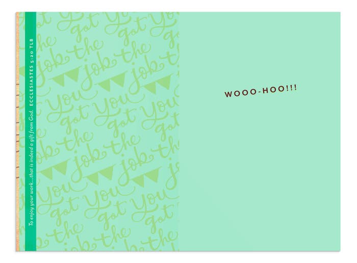 Congratulations - You Got the Job - 1 Premium Card