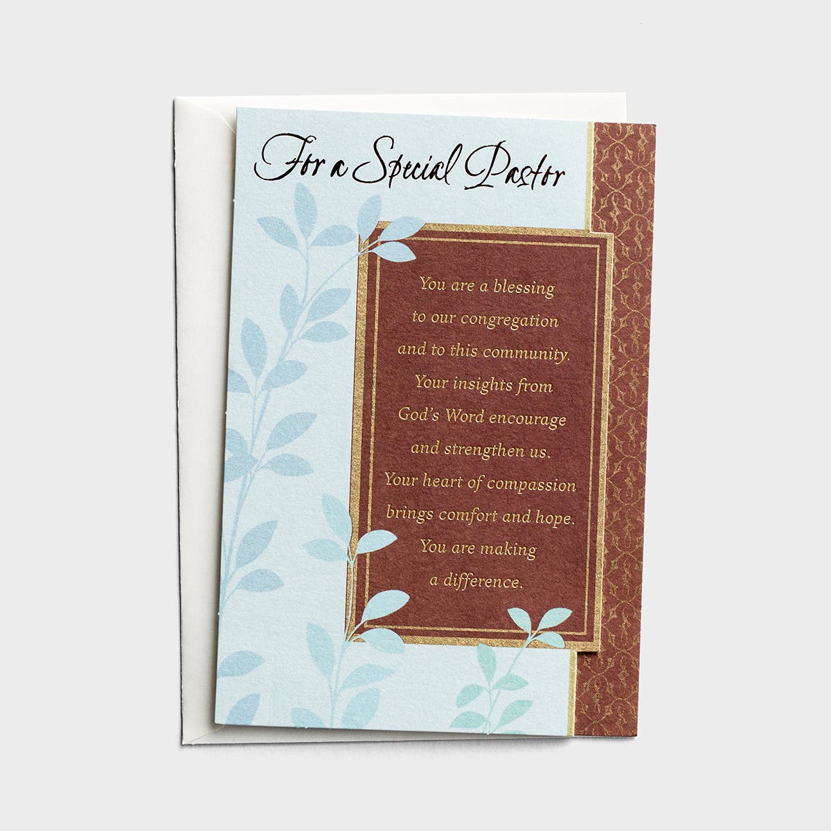 Ministry Appreciation - For a Special Pastor - 1 Premium Card
