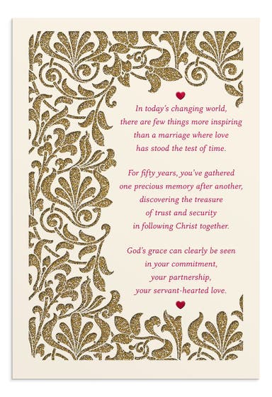 50th Anniversary - Few Things More Inspiring - 1 Premium Card, KJV