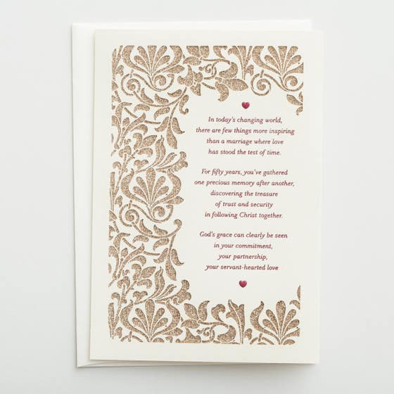50th Anniversary - Few Things More Inspiring - 1 Premium Card, KJV