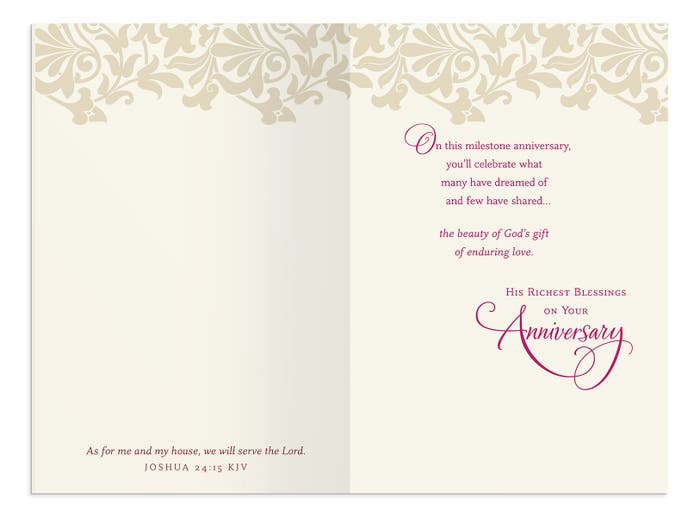 50th Anniversary - Few Things More Inspiring - 1 Premium Card, KJV