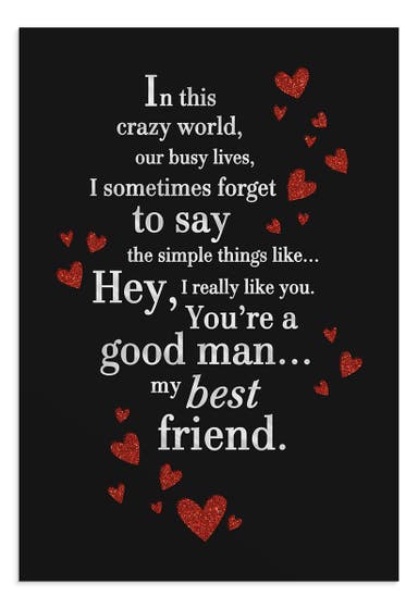 Valentine's Day - For My Husband - 1 Greeting Card