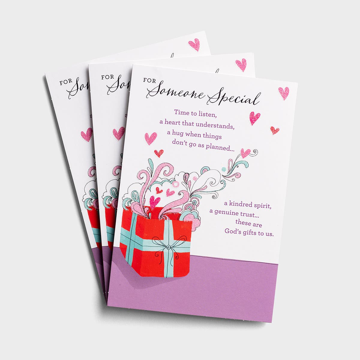Valentine's Day - I'm Thankful for You - 3 Greeting Cards, KJV