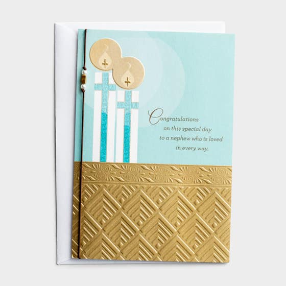 Communion - Nephew - Special Day - 1 Greeting Card