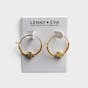 Lenny & Eva - Faithful - Gold Cross Hoop Earrings