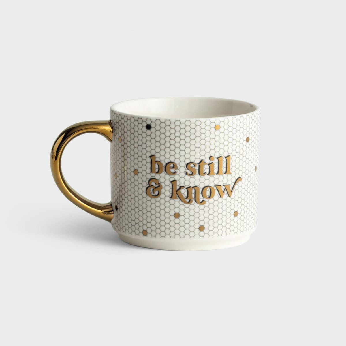 Be Still & Know - Honeycomb Tile Mug