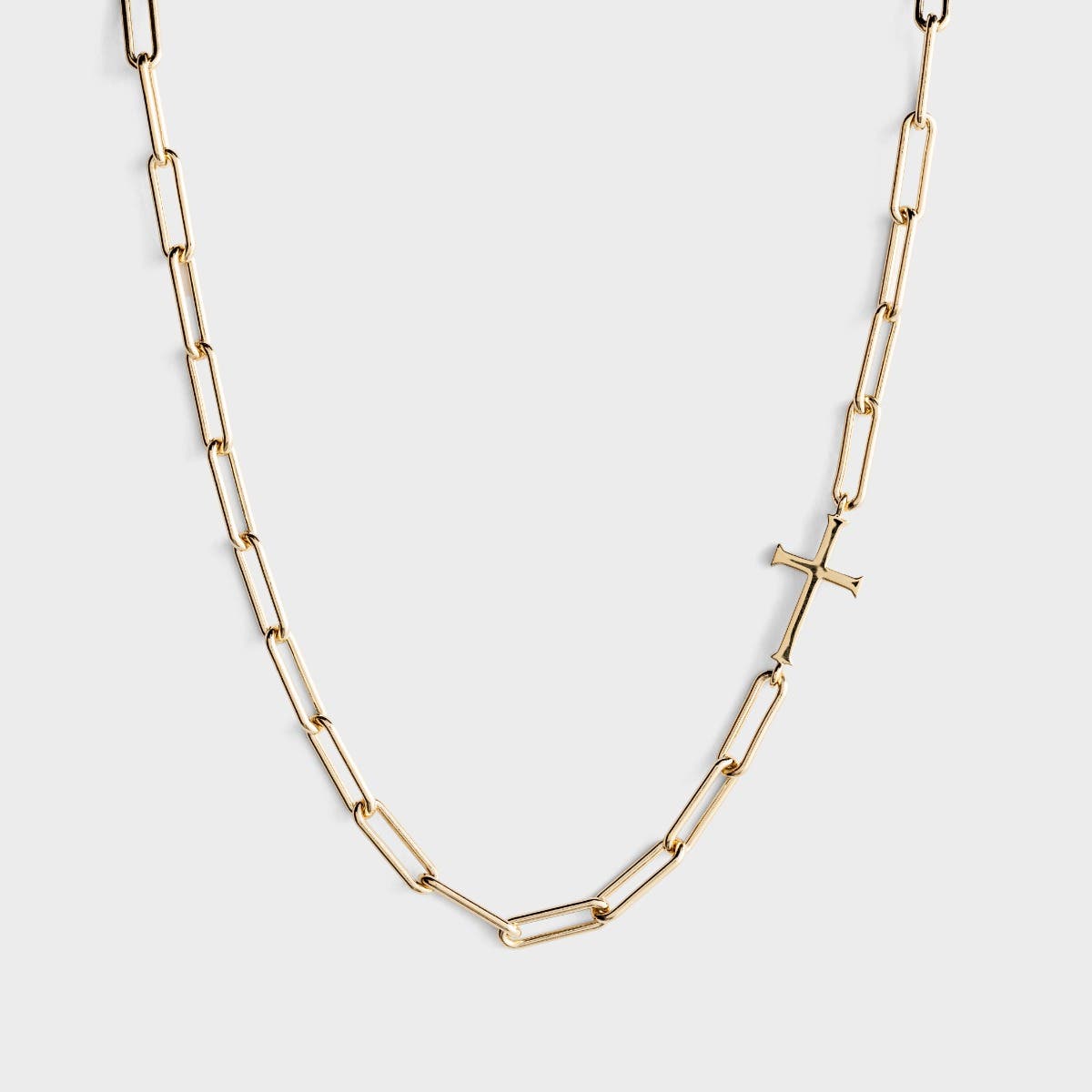 Rizen - Chain Breaker Cross Gold Necklace