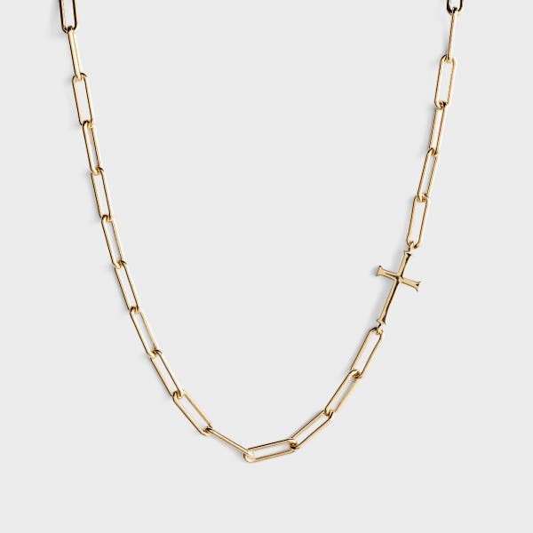 Rizen - Chain Breaker Cross Gold Necklace