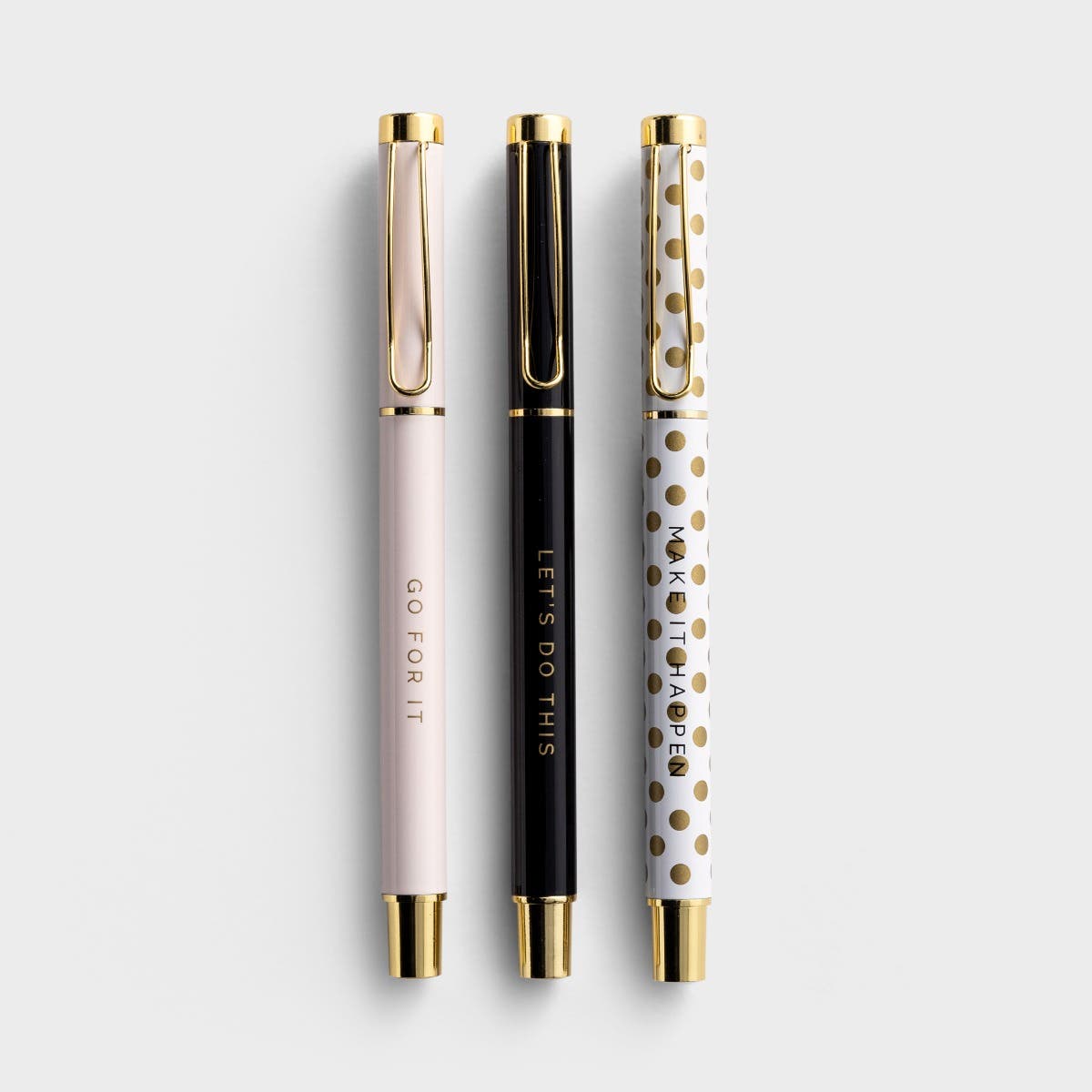 Sweet Water Décor - Go For It - Inspirational Pen Set of 3