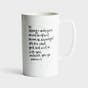 Be Strong & Courageous - Tall Ceramic Mug