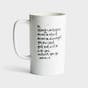 Be Strong & Courageous - Tall Ceramic Mug