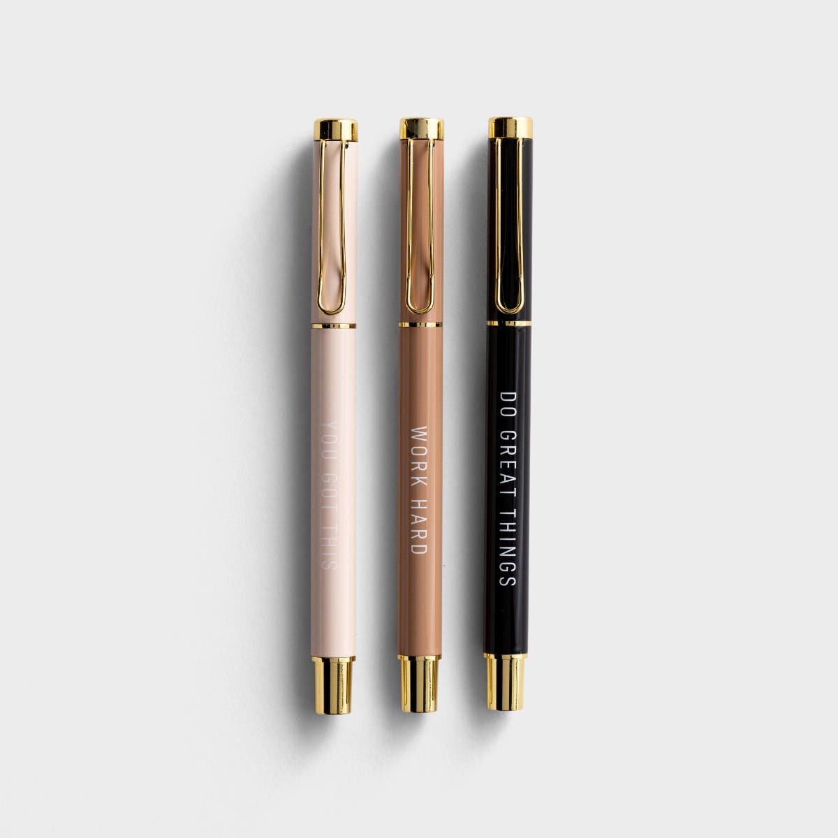 Motivational Metal Pen Set - Neutrals