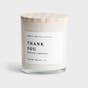 Sweet Water Decor - Thank You - Soy Candle