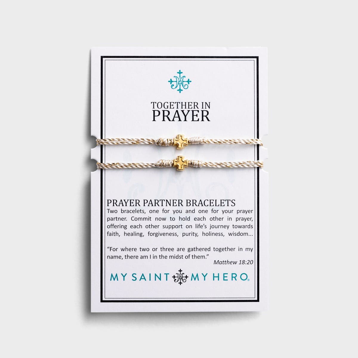 My Saint My Hero - Together In Prayer Bracelet Set