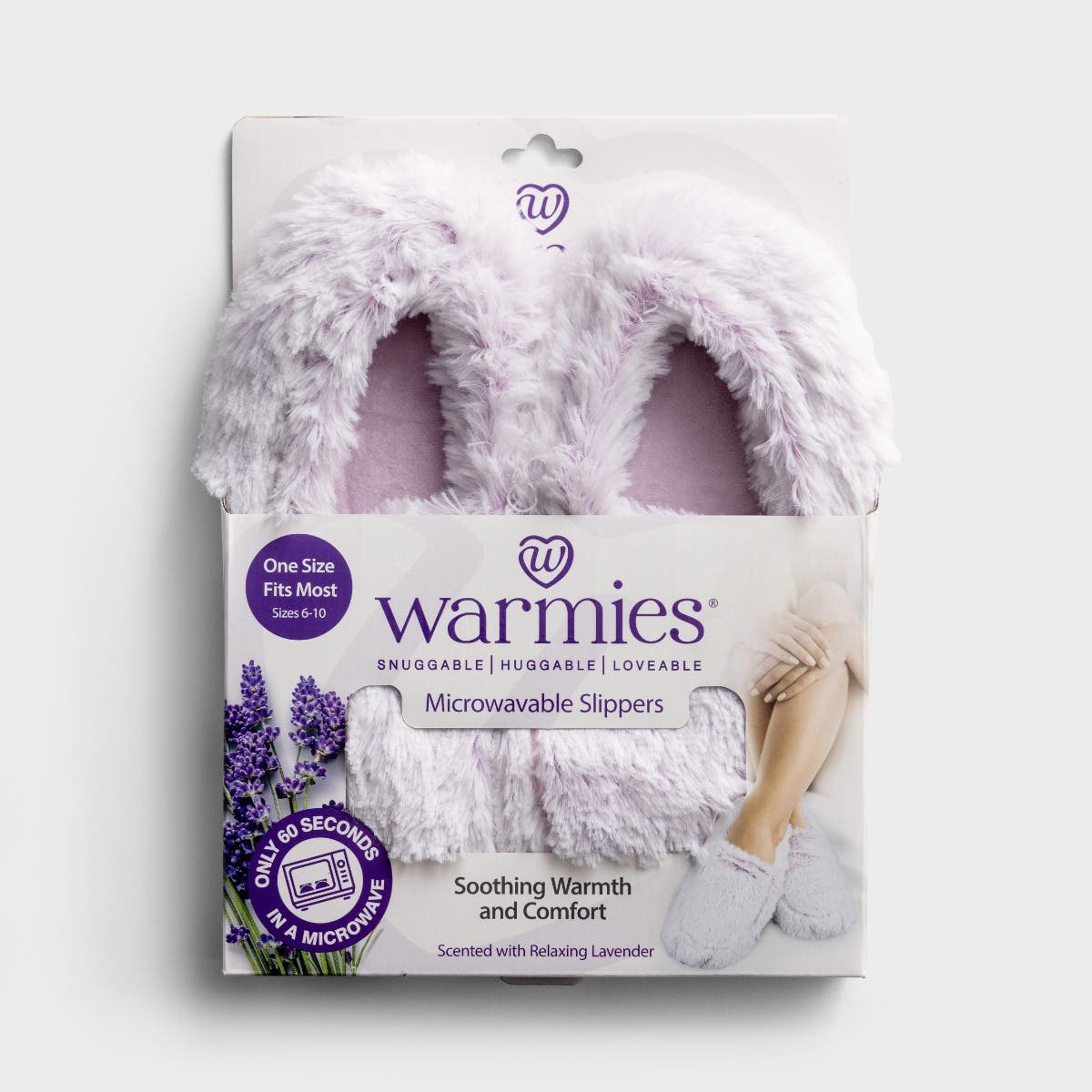 Warmies® - Marshmallow Slippers - Lavender 