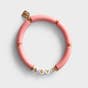 Love - Tube Bead Bracelet, Pink