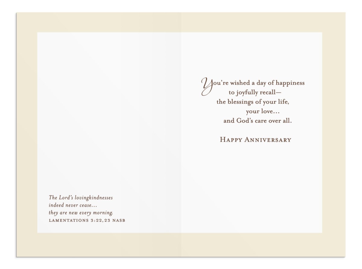 Anniversary - For Anyone - Blessings of Love - 1 Greeting Card