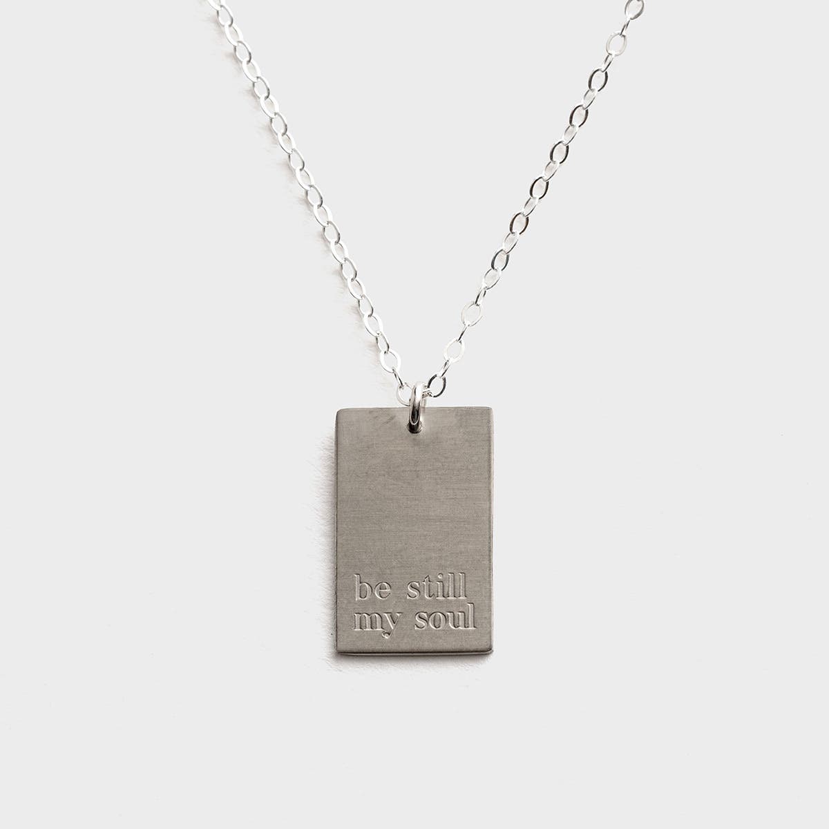 Be Still My Soul - Sterling Silver Pendant Necklace