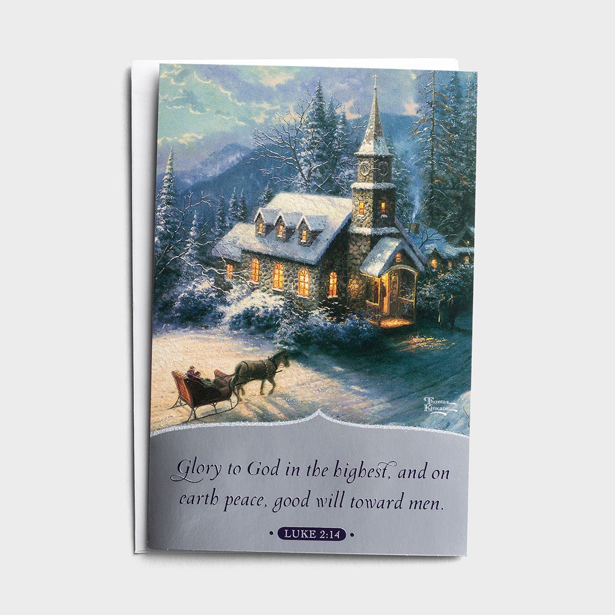 Thomas Kinkade - Glory to God - 18 Premium Christmas Boxed Cards, KJV