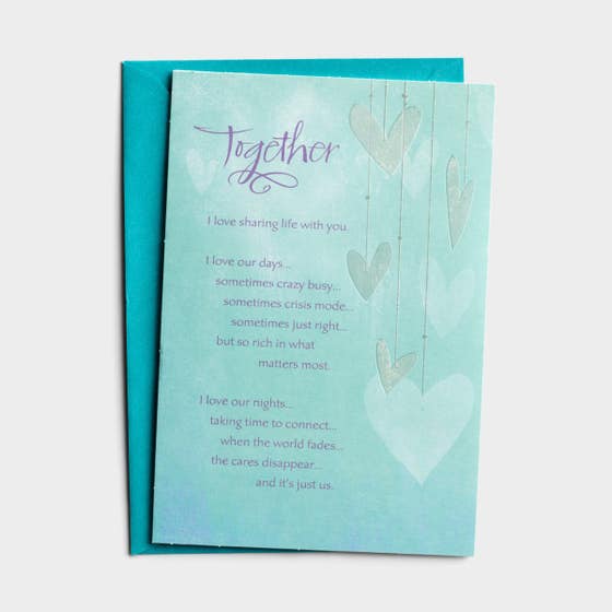 Anniversary - For Anyone - Together - 1 Greeting Card
