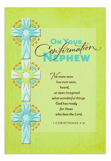 Confirmation - Nephew - 1 Greeting Card