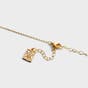 Sideways Cross - Gold Necklace