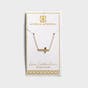 Sideways Cross - Gold Necklace