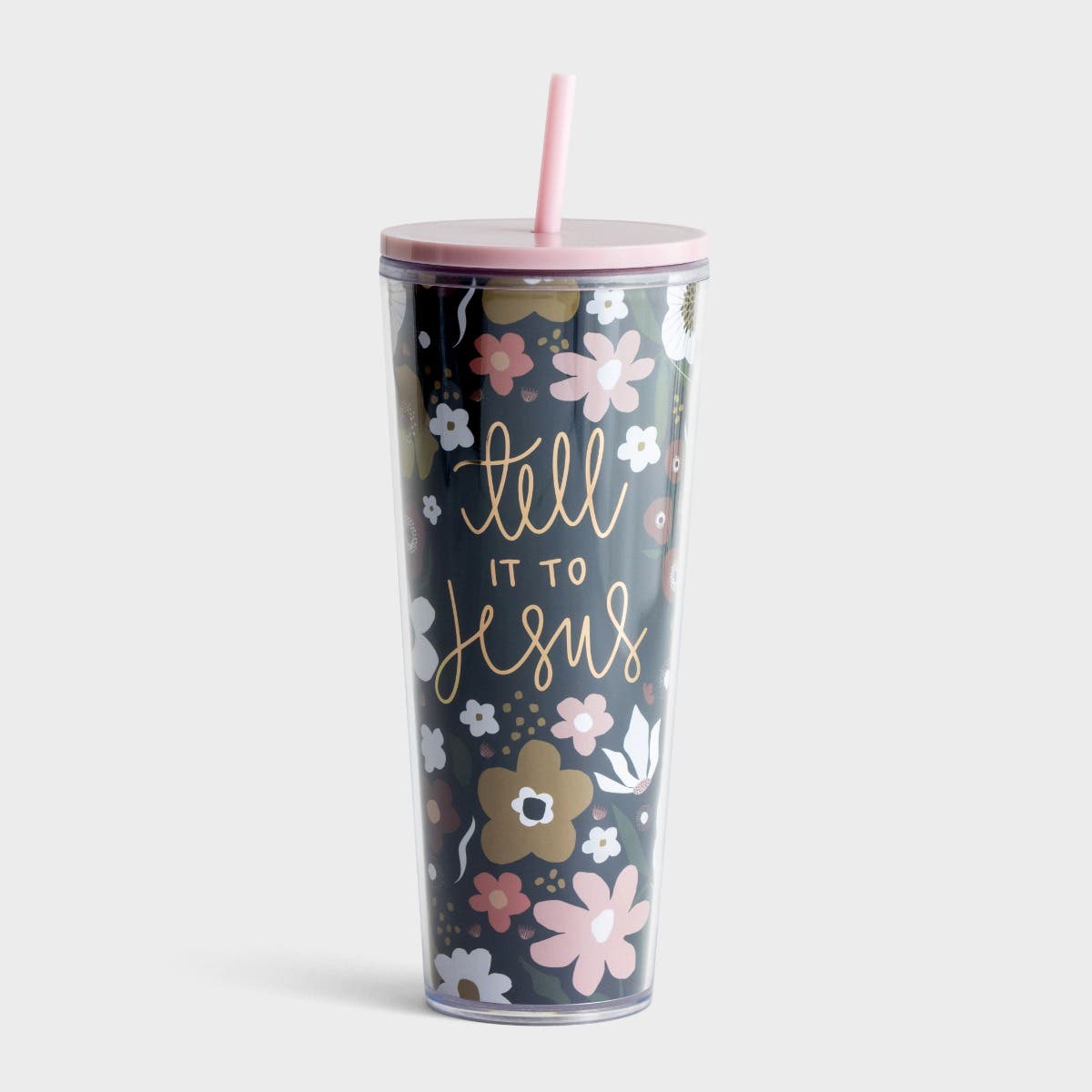 Mary Square - Tell It To Jesus - Straw Tumbler