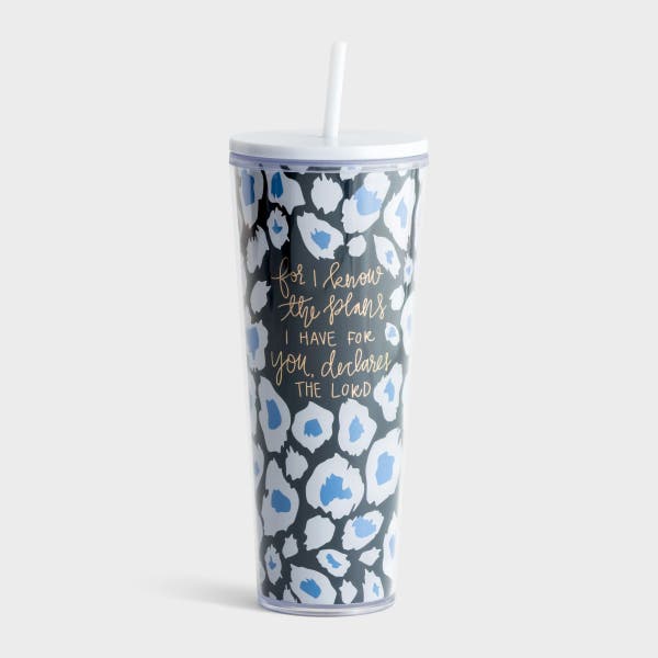 Mary Square - I Know The Plans I Have For You - Straw Tumbler
