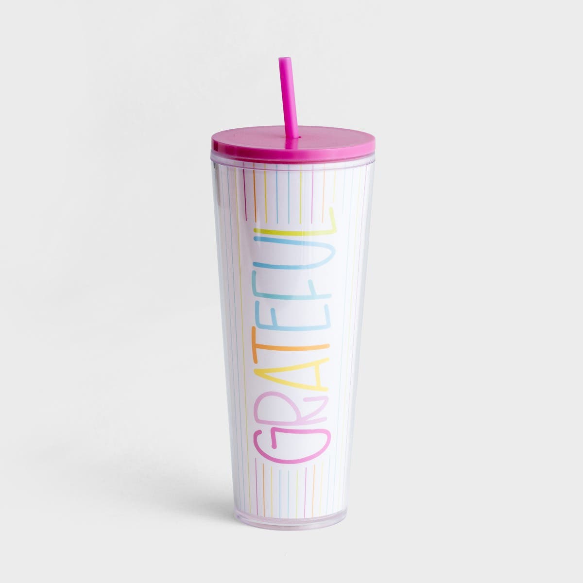 Mary Square - Maghon Taylor - Grateful - Straw Tumbler