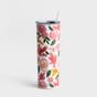Mary Square - Garden Blooms - Skinny Stainless Tumbler