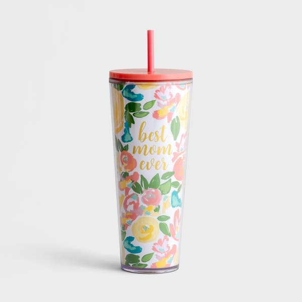 Mary Square - Best Mom Ever - Straw Tumbler