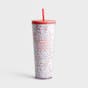 Mary Square - Worthy Chosen Loved Redeemed - Straw Tumbler