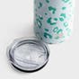 Mary Square - Cheetah Time - Skinny Stainless Tumbler with Lid and Straw