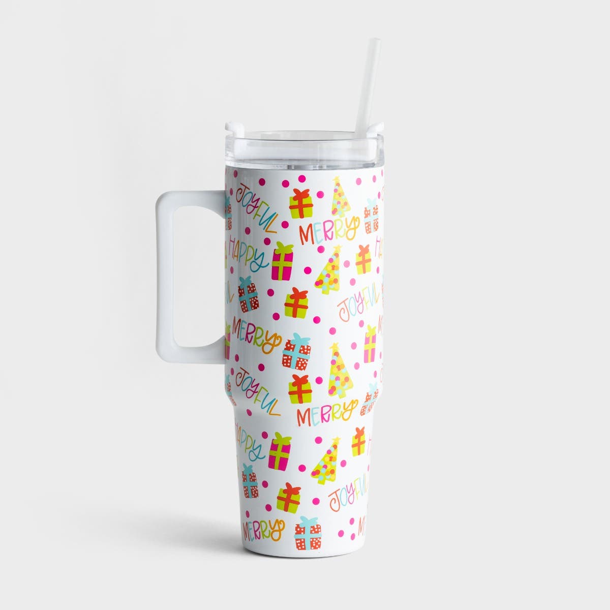 Maghon Taylor - Handled Tumbler - Happy and Joyful
