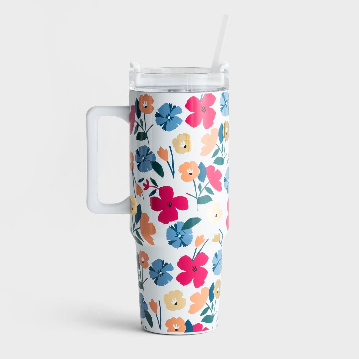 Mary Square - Curved Handled Tumbler - Darling Daisy
