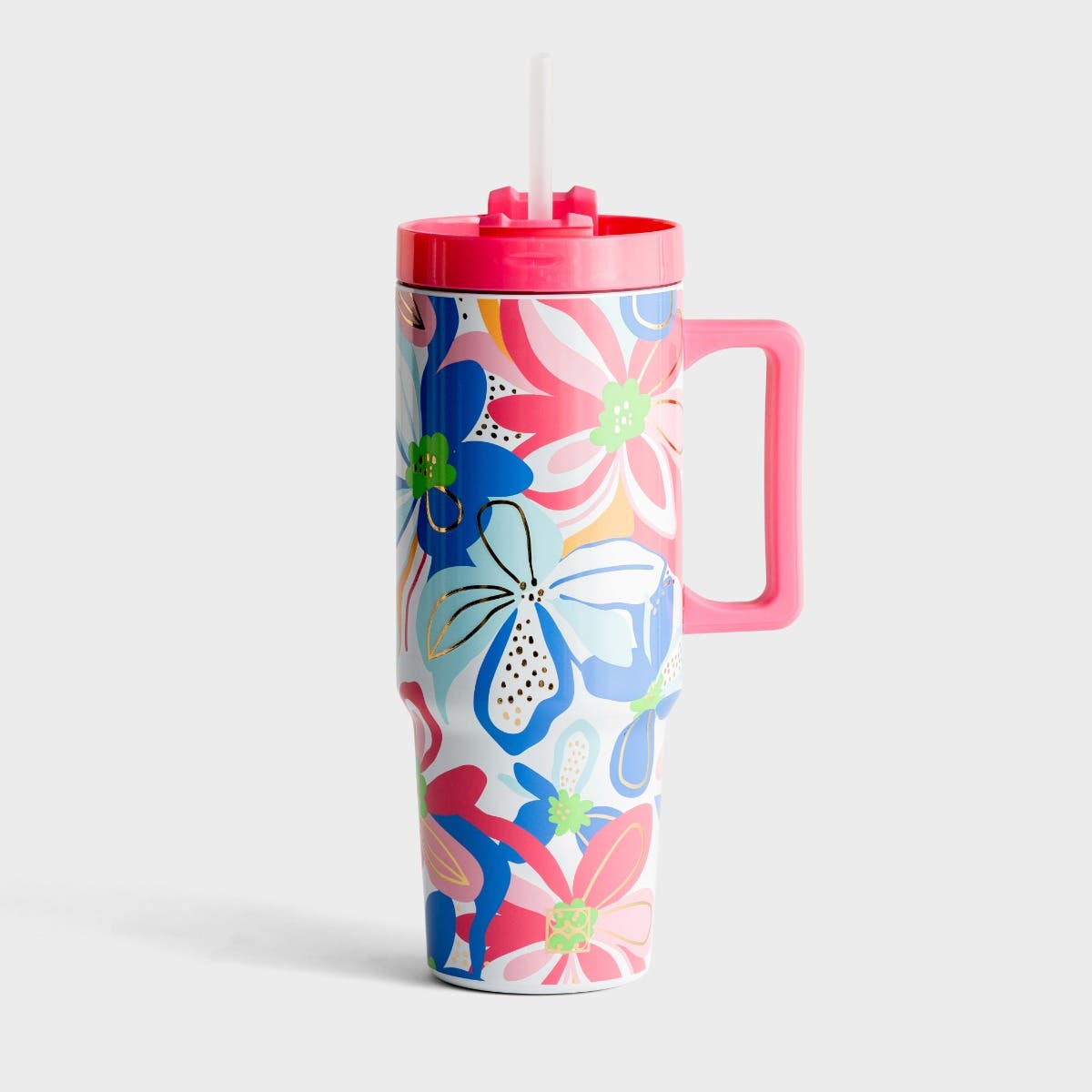 Curved Handled Tumbler - Color Me Happy
